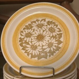 6pc vintage saucer set